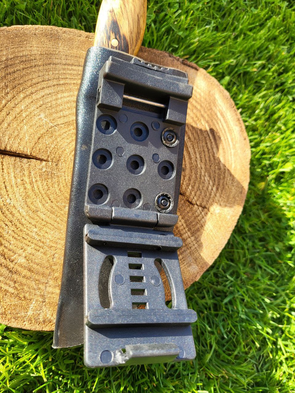 Damast Outdoormesser Kupfer Liner Tamarin