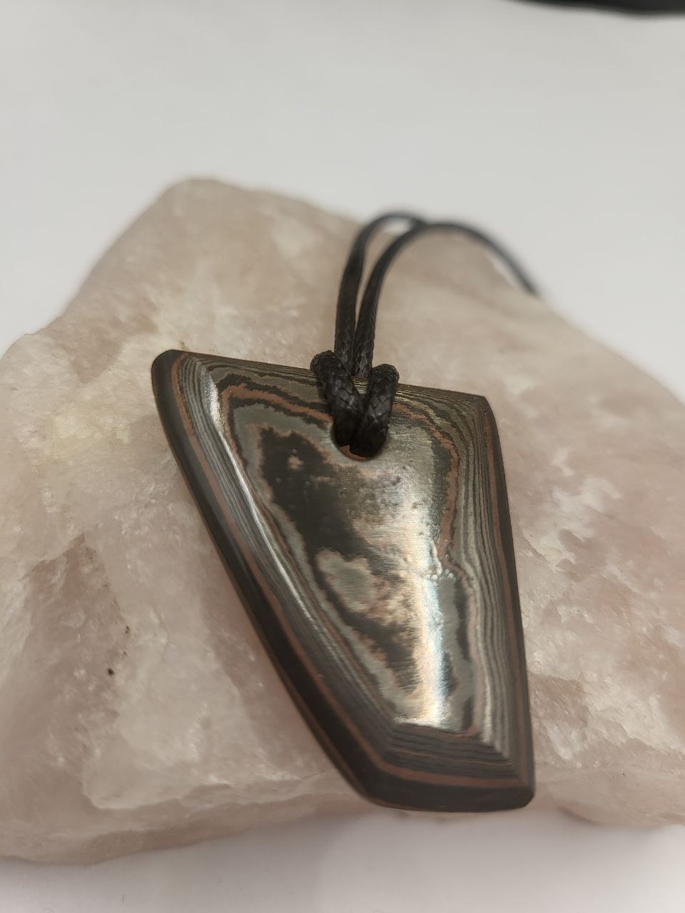 Kupfer-Damast Anhänger #7