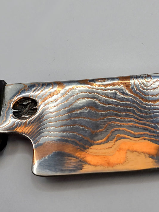 Kleines Allzweckmesser Shiny Damascus