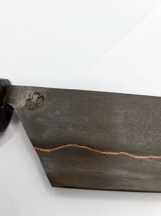 Küchenmesser Gyoto Kupfer-Damast Esche