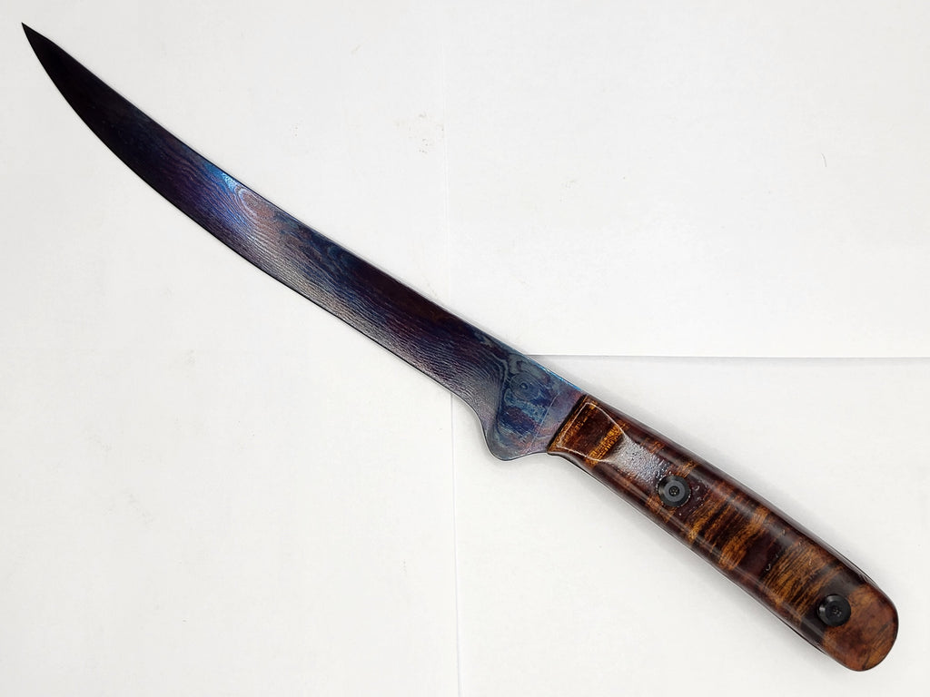 Filetiermesser Blue Damast