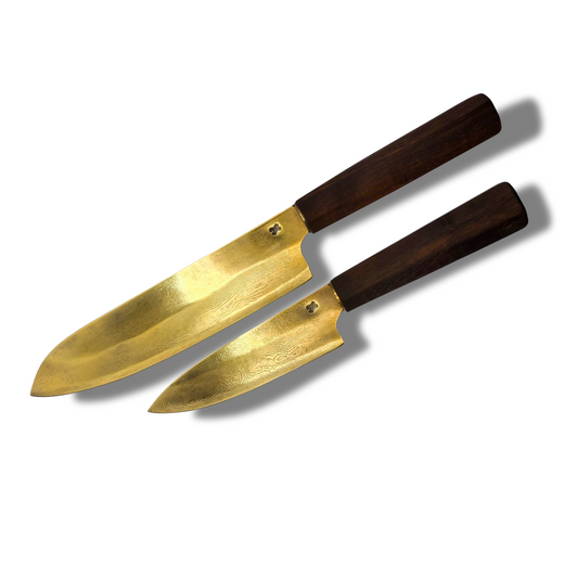 Goldene Damastmesser aus Österreich klein und groß