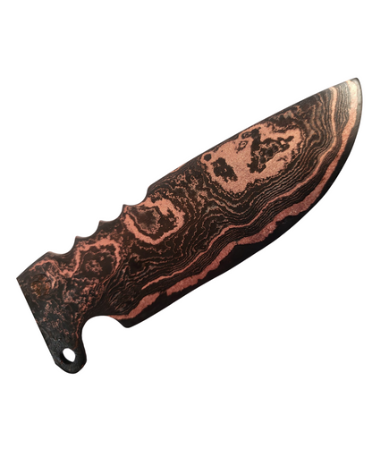 Outdoor/Jagdmesser Kupfer Damast im Abo