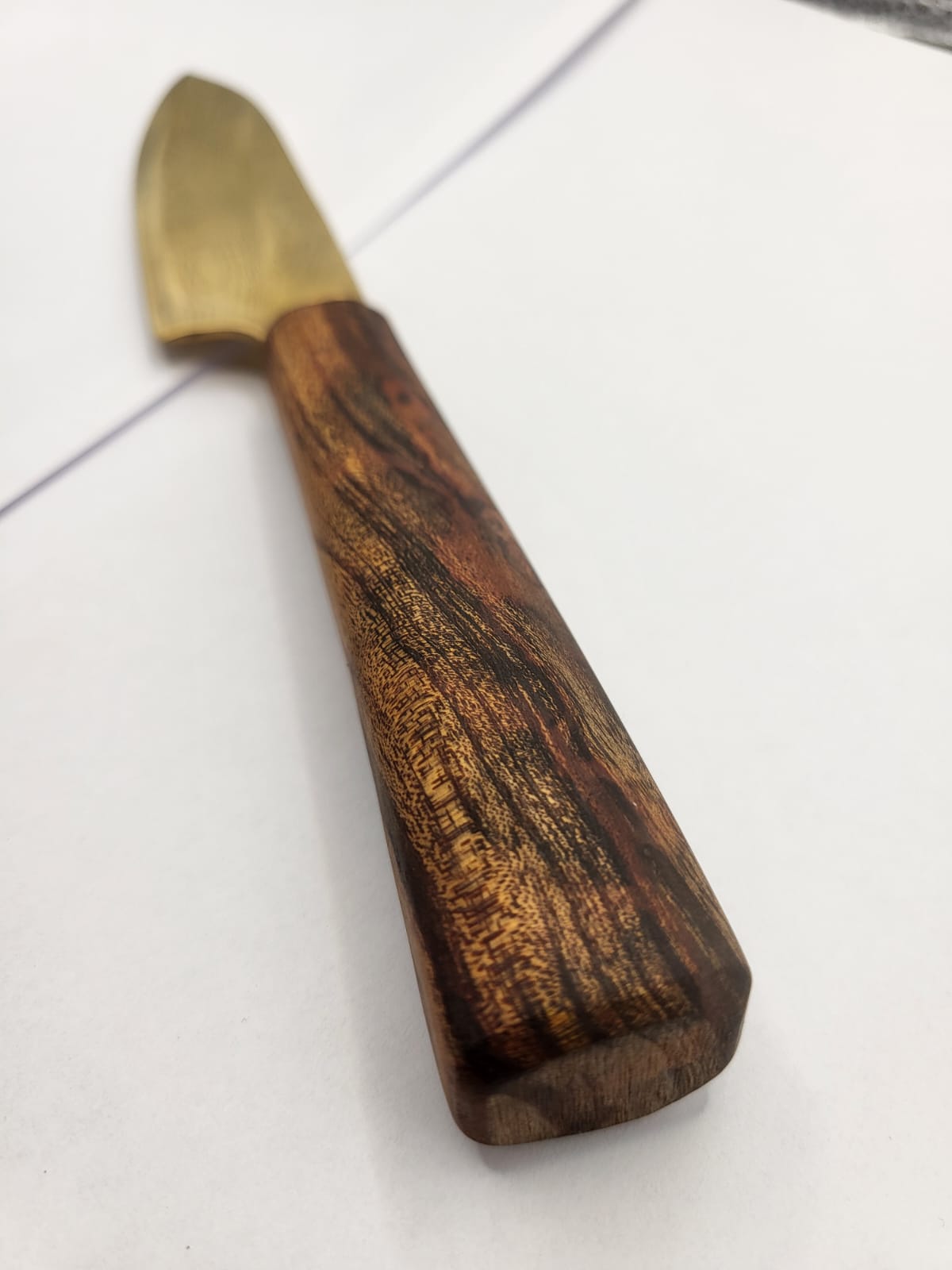 Teak-Gold Damast Set