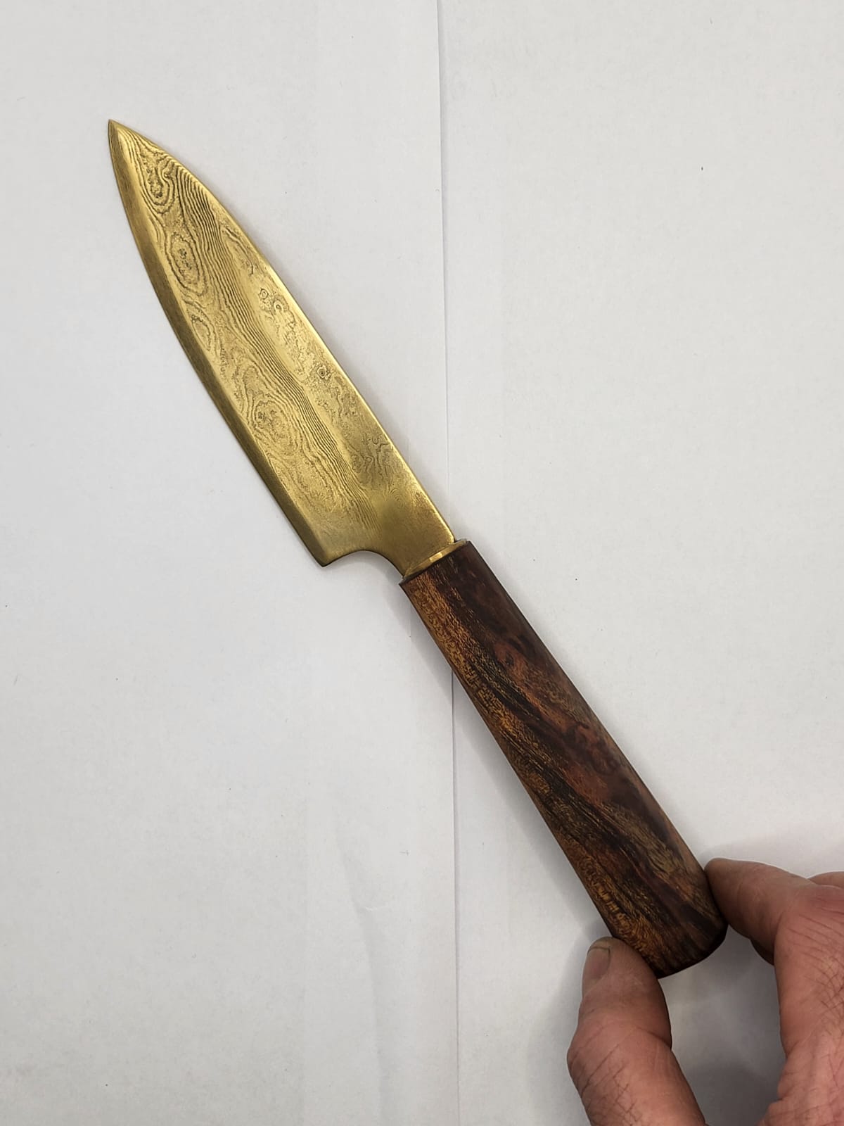 Teak-Gold Damast Set