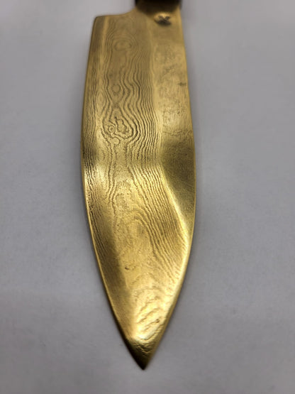 Teak-Gold Damast Set