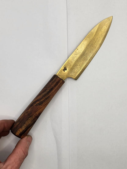 Teak-Gold Damast Set