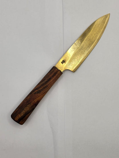 Teak-Gold Damast Set