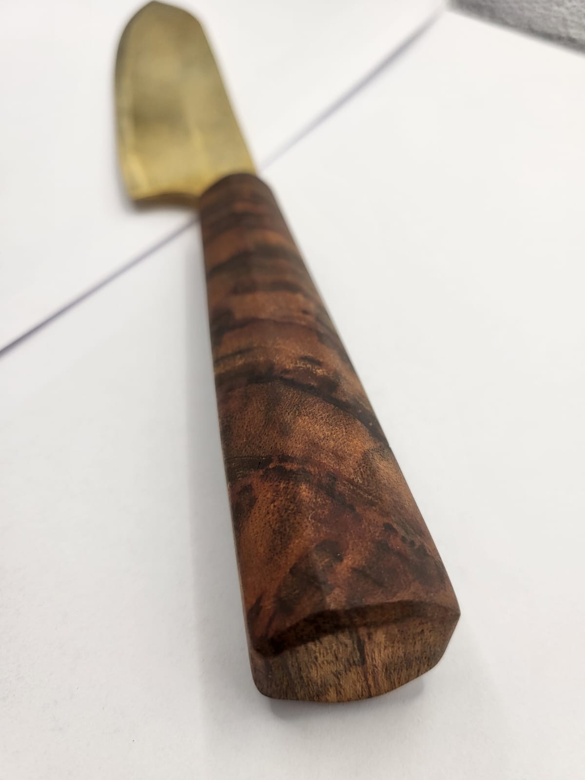 Teak-Gold Damast Set