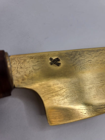 Teak-Gold Damast Set