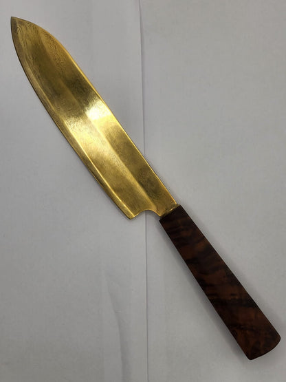 Teak-Gold Damast Set