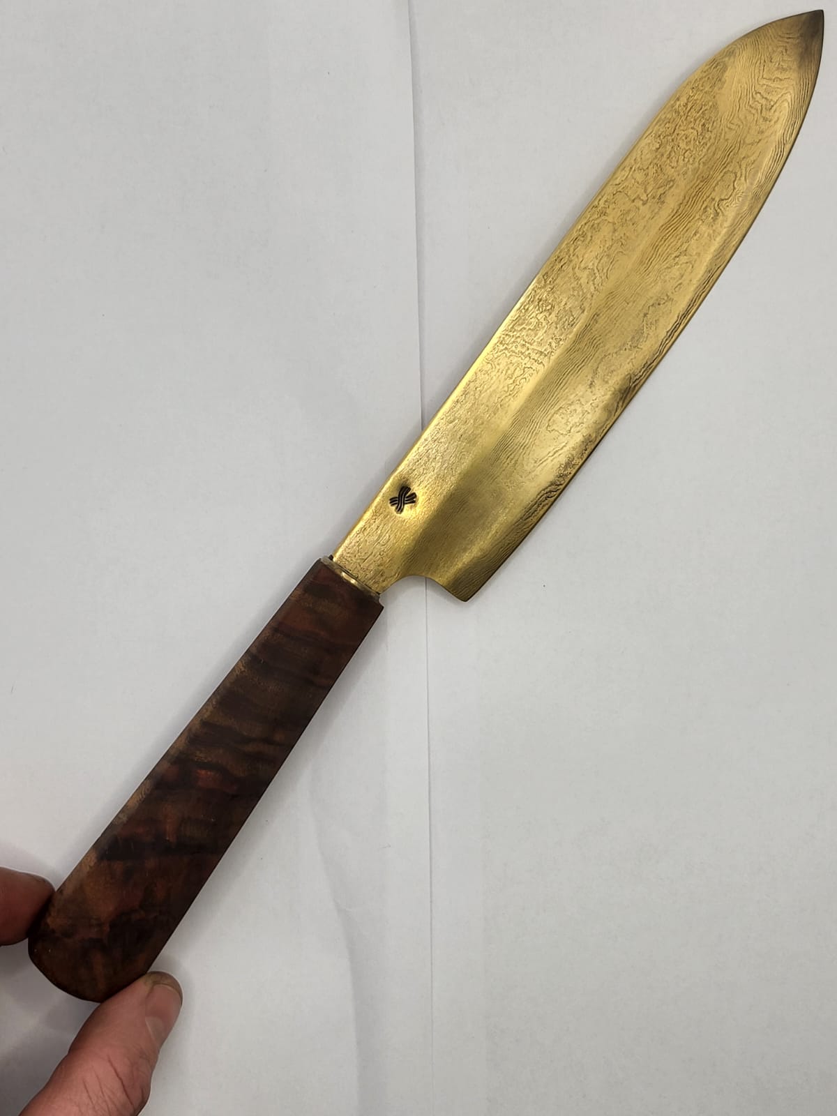 Teak-Gold Damast Set