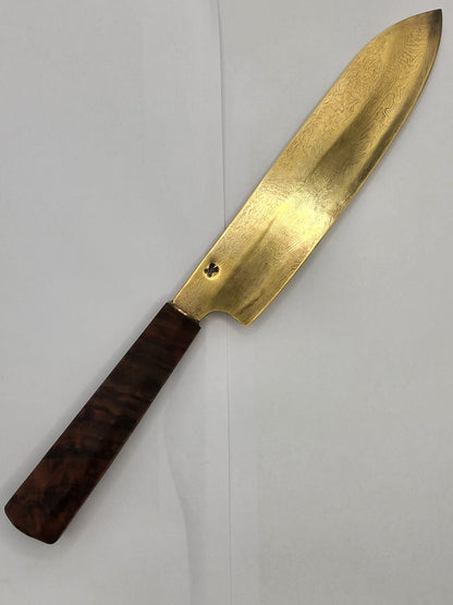 Teak-Gold Damast Set