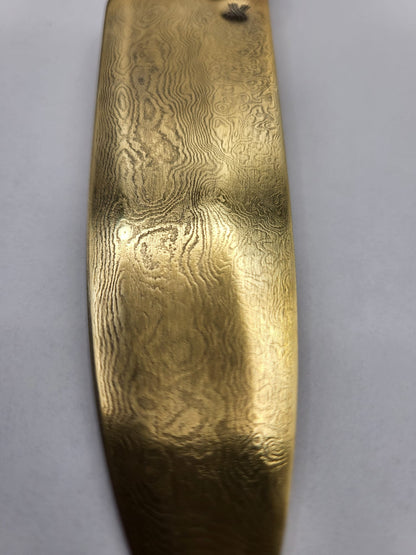 Damastmesser Gold Eisenholz