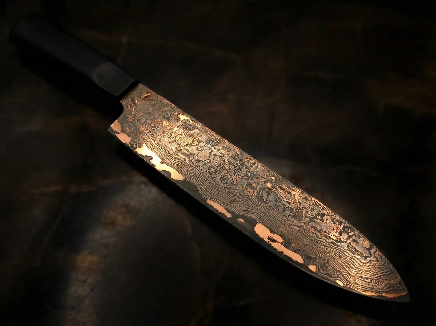 Allzweckmesser CU-Damast nicht rostfreies handgeschmiedetes Messer