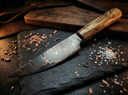 Jausen und Gemüsemesser nicht rostfreies handgeschmiedetes Messer