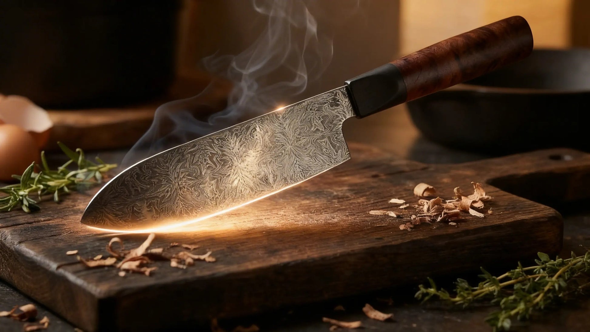 Mosaik Santoku nicht rostfreies handgeschmiedetes Küchenmesser