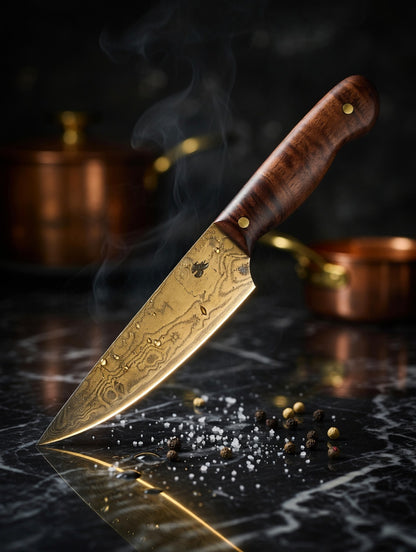 Kompaktes Gold Edition Jausenmesser mit 110 mm Klinge