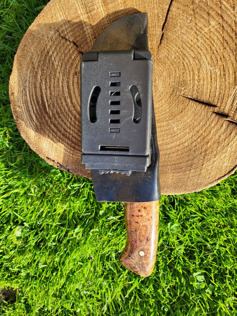 Damast Outdoormesser Curly Mindi