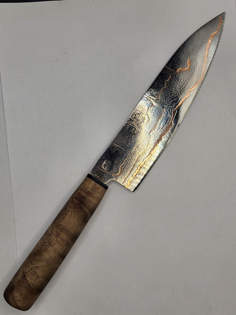 Premium Damastmesser Allrounder CU-Damast Shiny mit rostträger Klinge