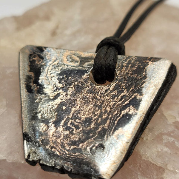 Kupfer-Damast shiny Anhänger