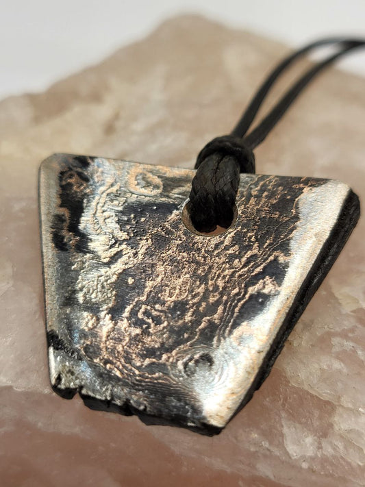 Kupfer-Damast shiny Anhänger