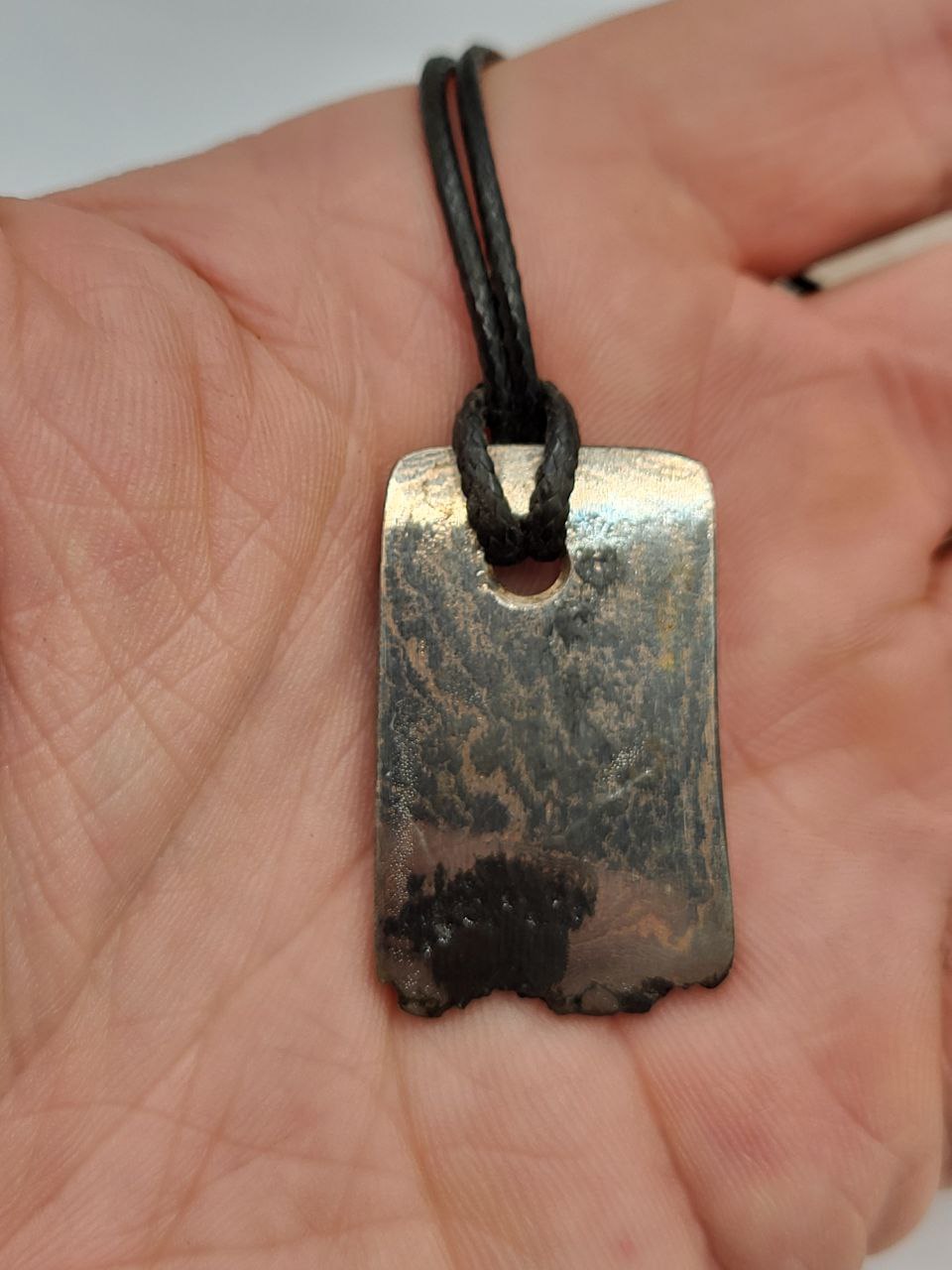 Kupfer-Damast shiny Anhänger