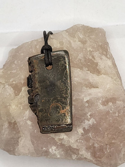 Kupfer-Damast Anhänger