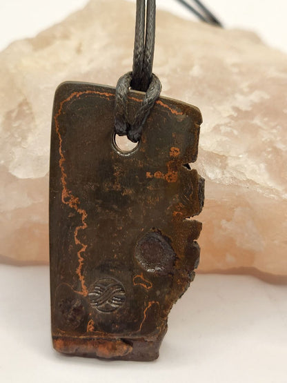 Kupfer-Damast Anhänger