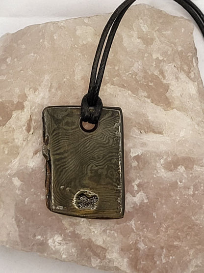 Damast Rusty Anhänger