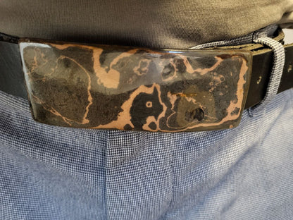 Intrusive - Kupferdamast Gürtelschnalle