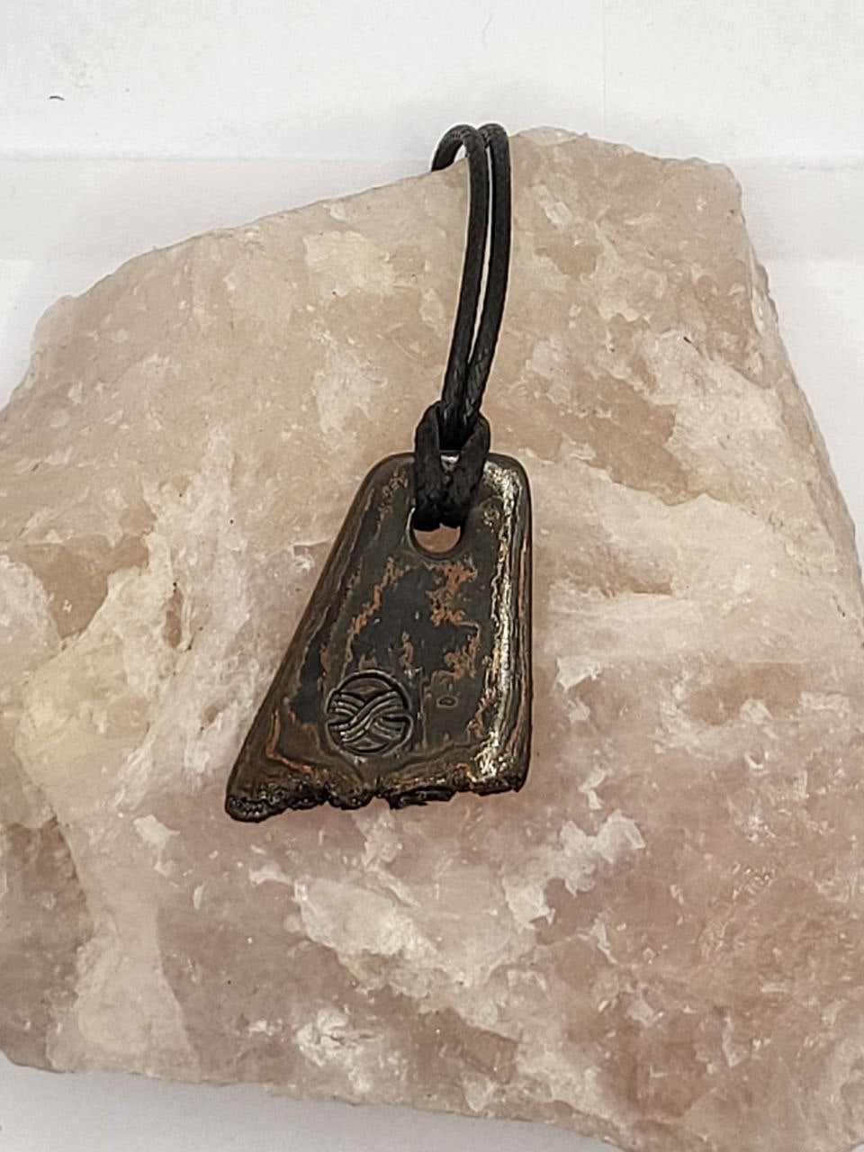 Kupfer-Damast Anhänger