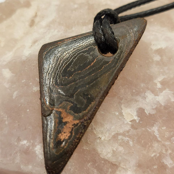 Kupfer-Damast dezent Anhänger