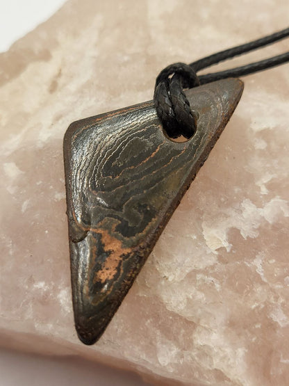 Kupfer-Damast dezent Anhänger