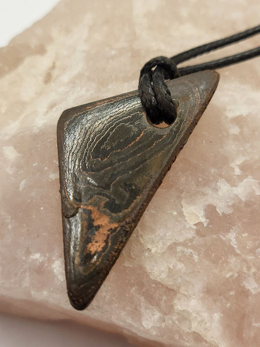 Kupfer-Damast dezent Anhänger