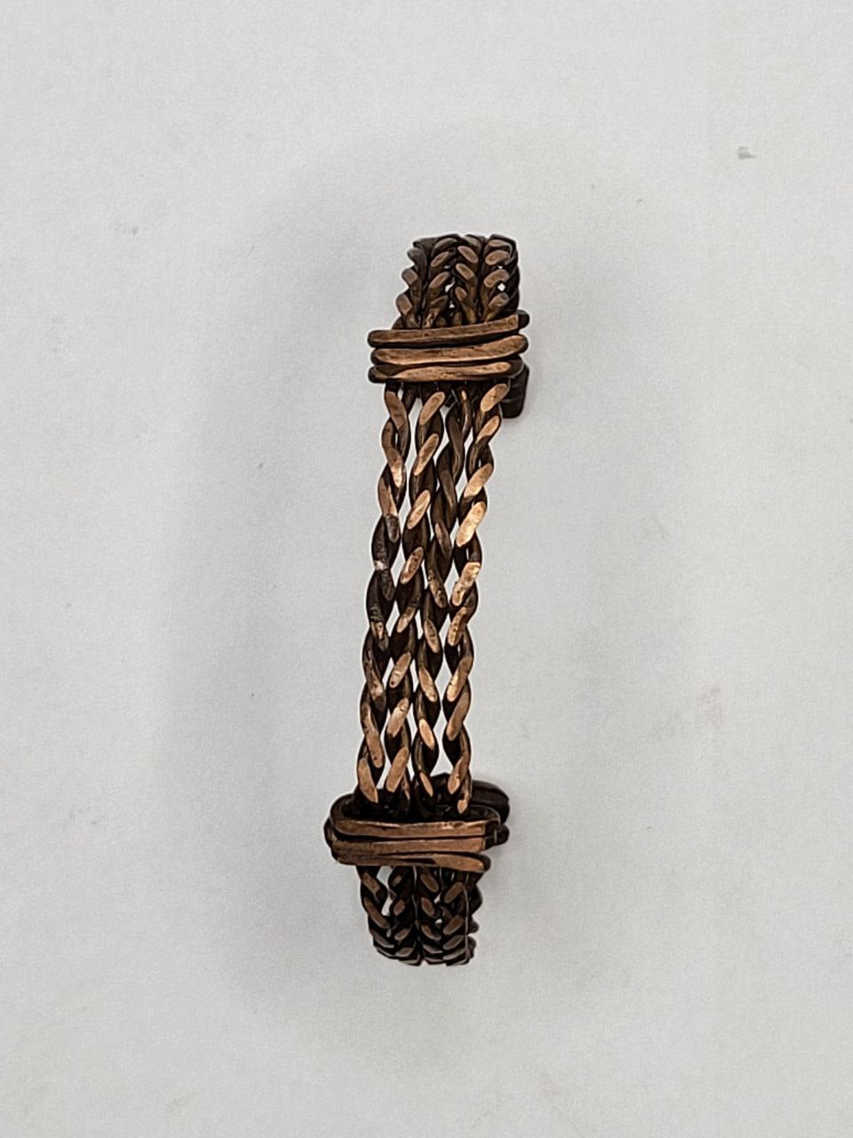 Rustic Weave - Kupferarmreifen