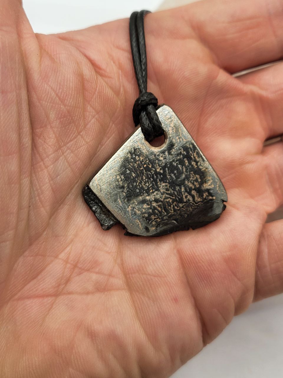 Kupfer-Damast shiny Anhänger