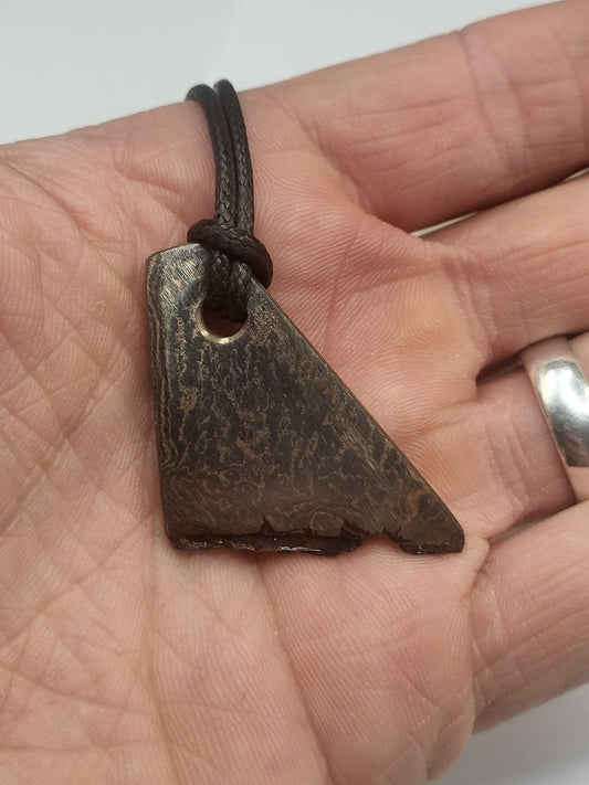 Kupfer-Damast Anhänger shiny #17