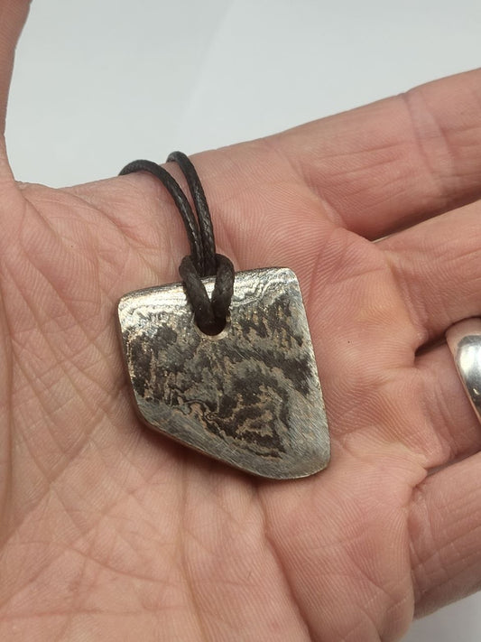 Kupfer-Damast Anhänger shiny #15