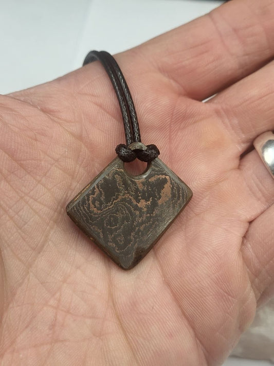 Kupfer-Damast Anhänger #14