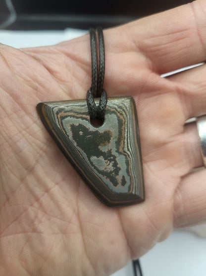 Kupfer-Damast Anhänger #7