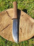 Damast Outdoormesser Nuss