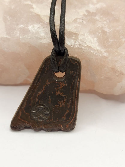 Kupfer-Damast Anhänger