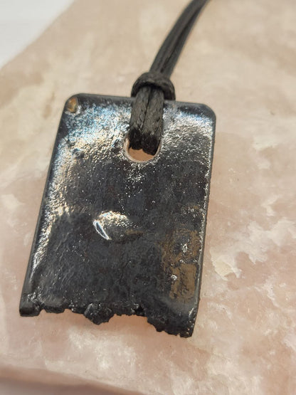 Damast Obsidian Look Anhänger