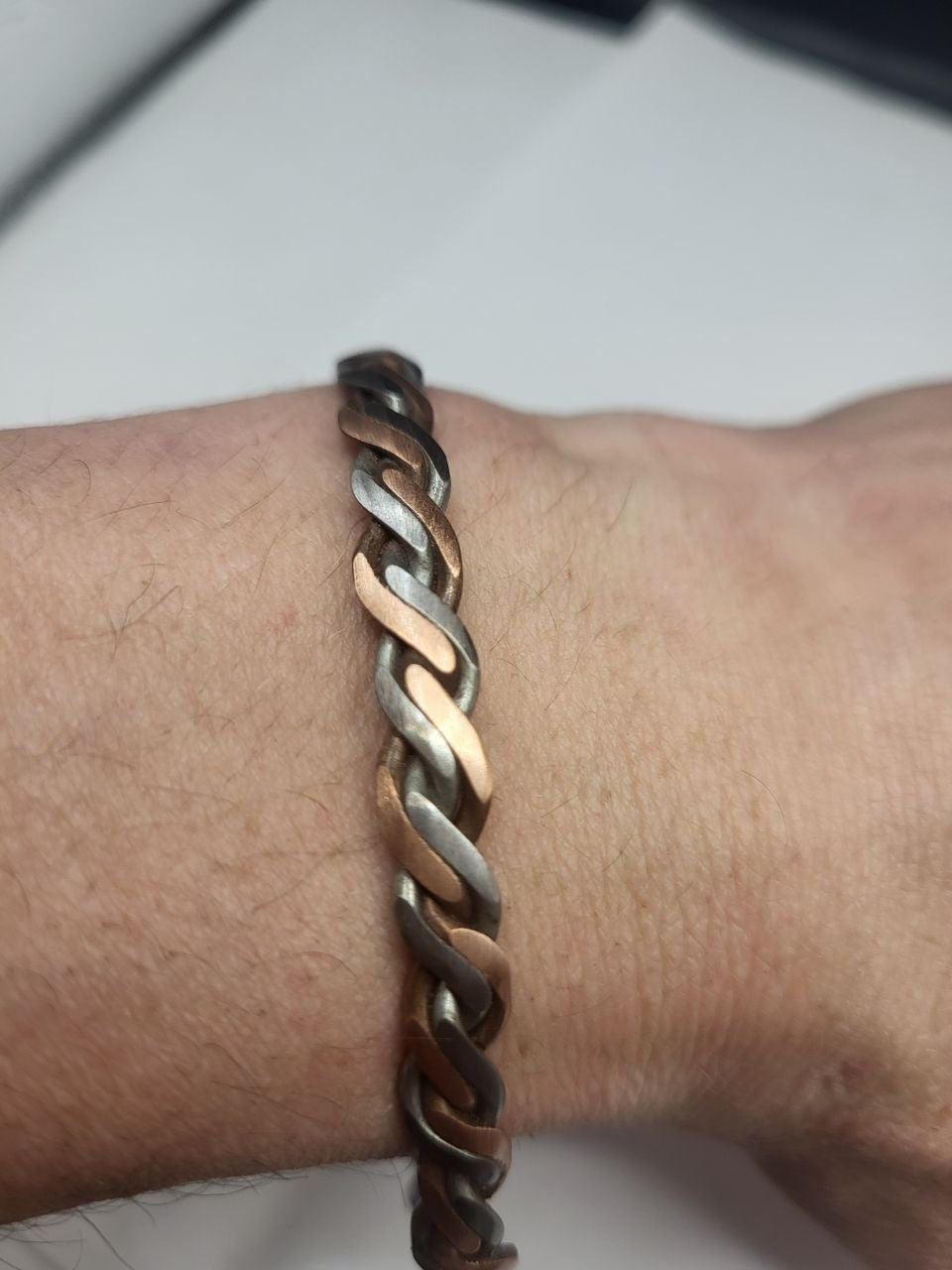 Steel-Copper-Mesh - Armreifen