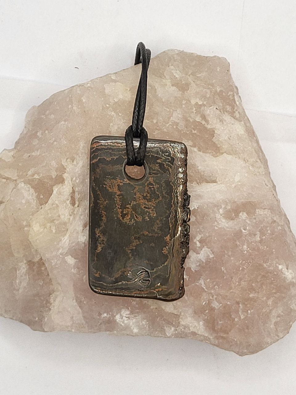 Kupfer-Damast Anhänger