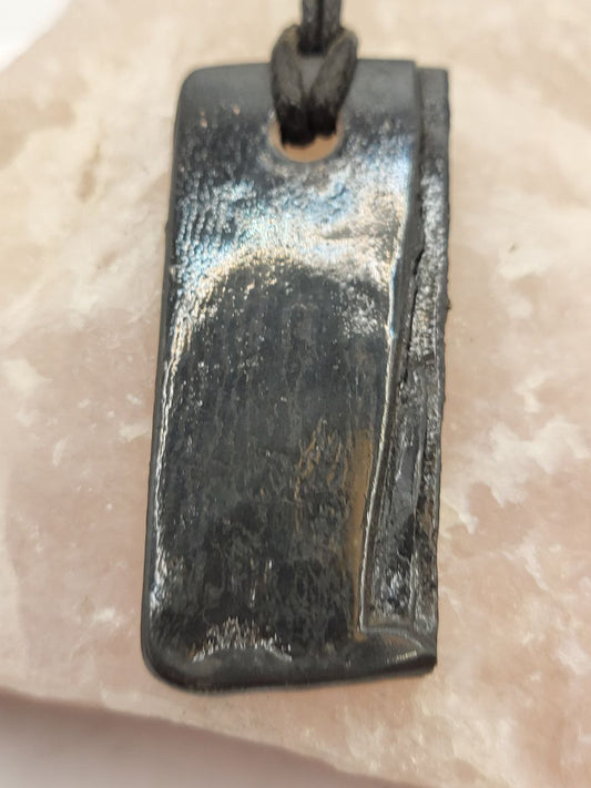 Damast Obsidian Look Anhänger
