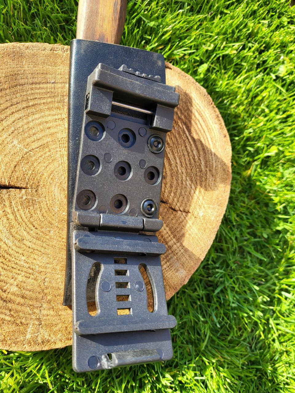 Damast Outdoormesser Eisenholz