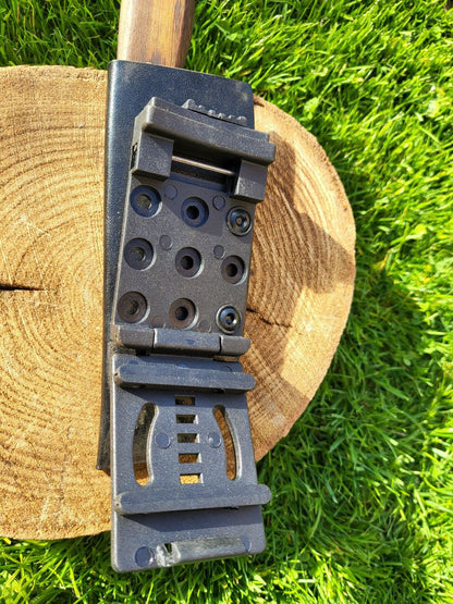 Damast Outdoormesser Eisenholz