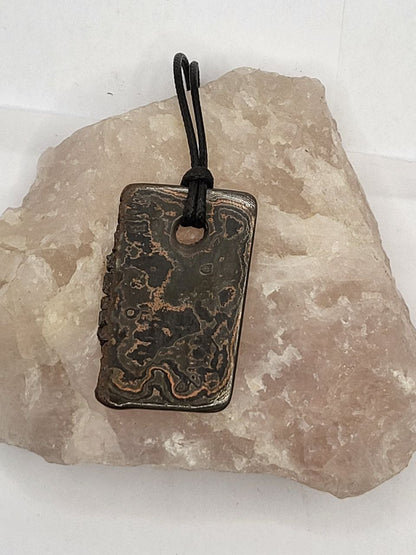 Kupfer-Damast Anhänger